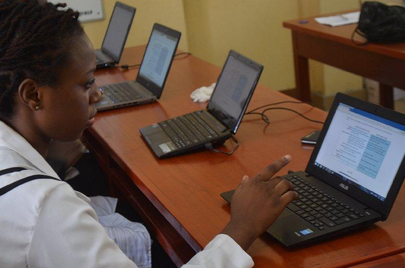 Researcher with laptop Thumbnail
