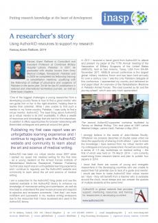 A researcher's story case study image Thumbnail