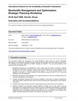 Bandwidth Management and Optimisation strategic planning report image Thumbnail