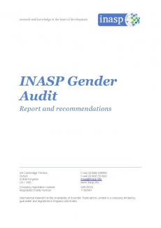 INASP gender audit report image Thumbnail