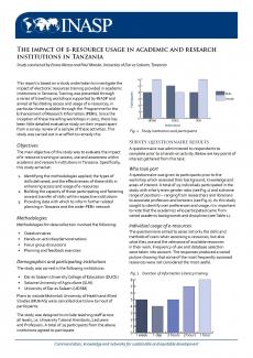 The impact of e-resources in Tanzania report image Thumbnail