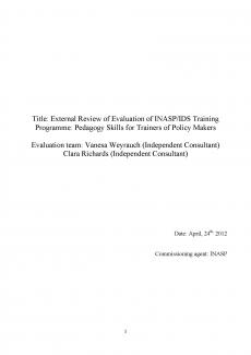 Pedagogy skills for trainers of policy makers report image Thumbnail