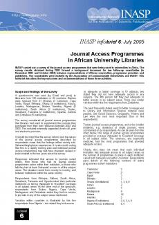 Journal access programmes in African university libraries Thumbnail