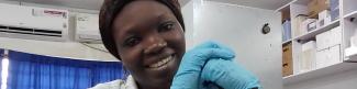 Microbiologist Olajumoke Olufemi.